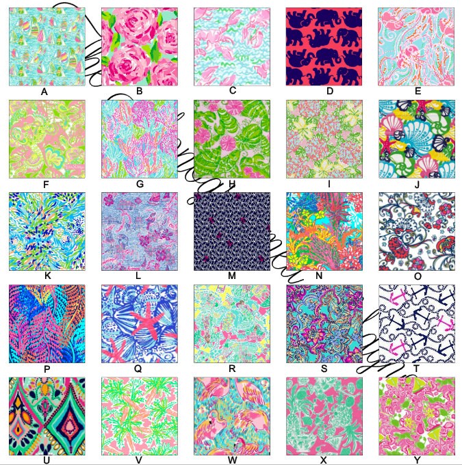 Lilly Pulitzer Inspired Vinyl Sheets 12x12 For by MonogramMagnolia