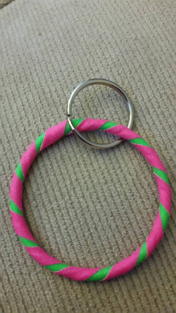 Hula Hoop key chain ring made with actual by JessieJewelsHoops