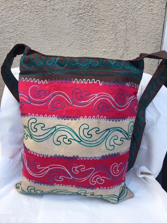 Handmade nepalese embroidered bag