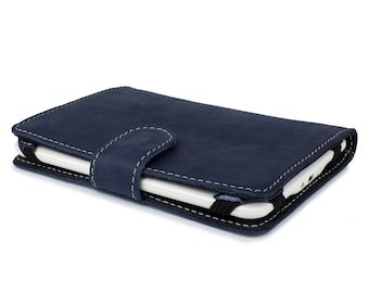 Personalized Navy Kindle Voyage Cover, Leather iPad Mini Covers, Tablet Cover, Leather Kindle Cover, iPad mini Cover Book, Tablet Case PR796