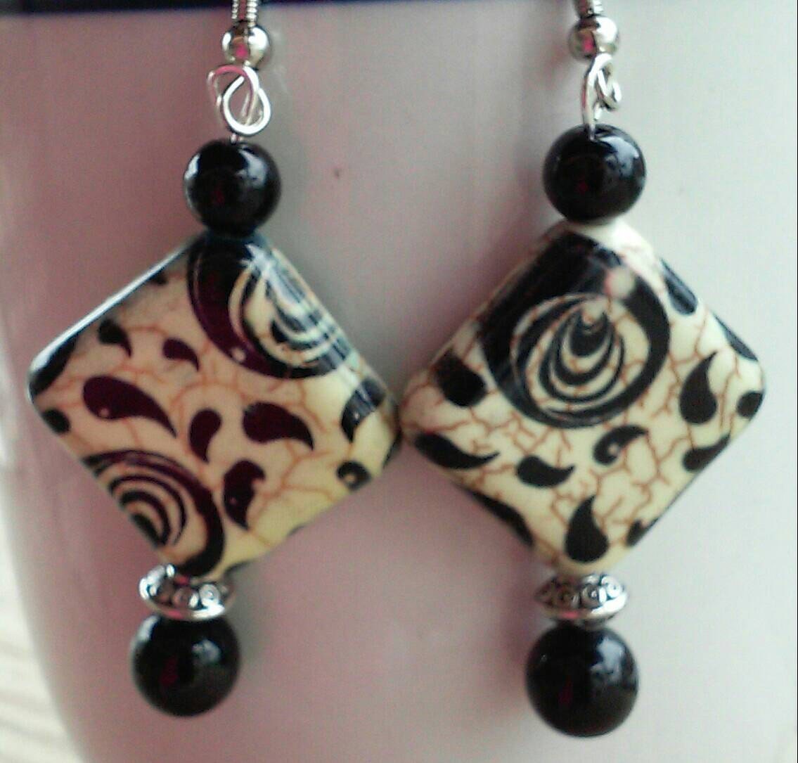 Earrings African Tribal Inspired Black By GrannysRockingChair   Il Fullxfull.786576201 P13c 