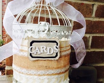 Wedding Card Bird Cage