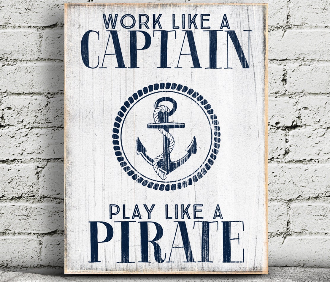 Nautical Wall Decor Nautical Wood Sign Anchor by SouthernViewpoint