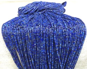 Lapis lazuli-bead Strand/Necklace Afghan turkmen Hand cut hand drilled/collectible/vintage/gypsy Style/Tribal/Ethnic NJB0207