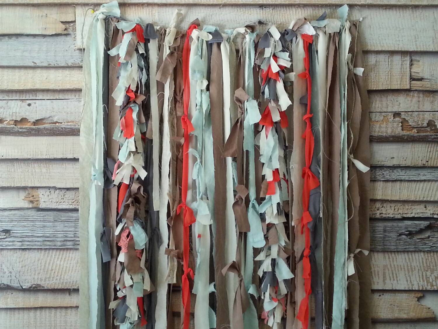 Bohemian Curtains Boho Chic Shabby Wedding by YourGreatestStory