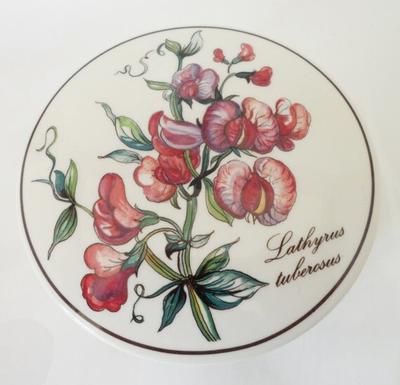 Villeroy and Boch Lidded Trinket Box Vintage Botanica Pattern