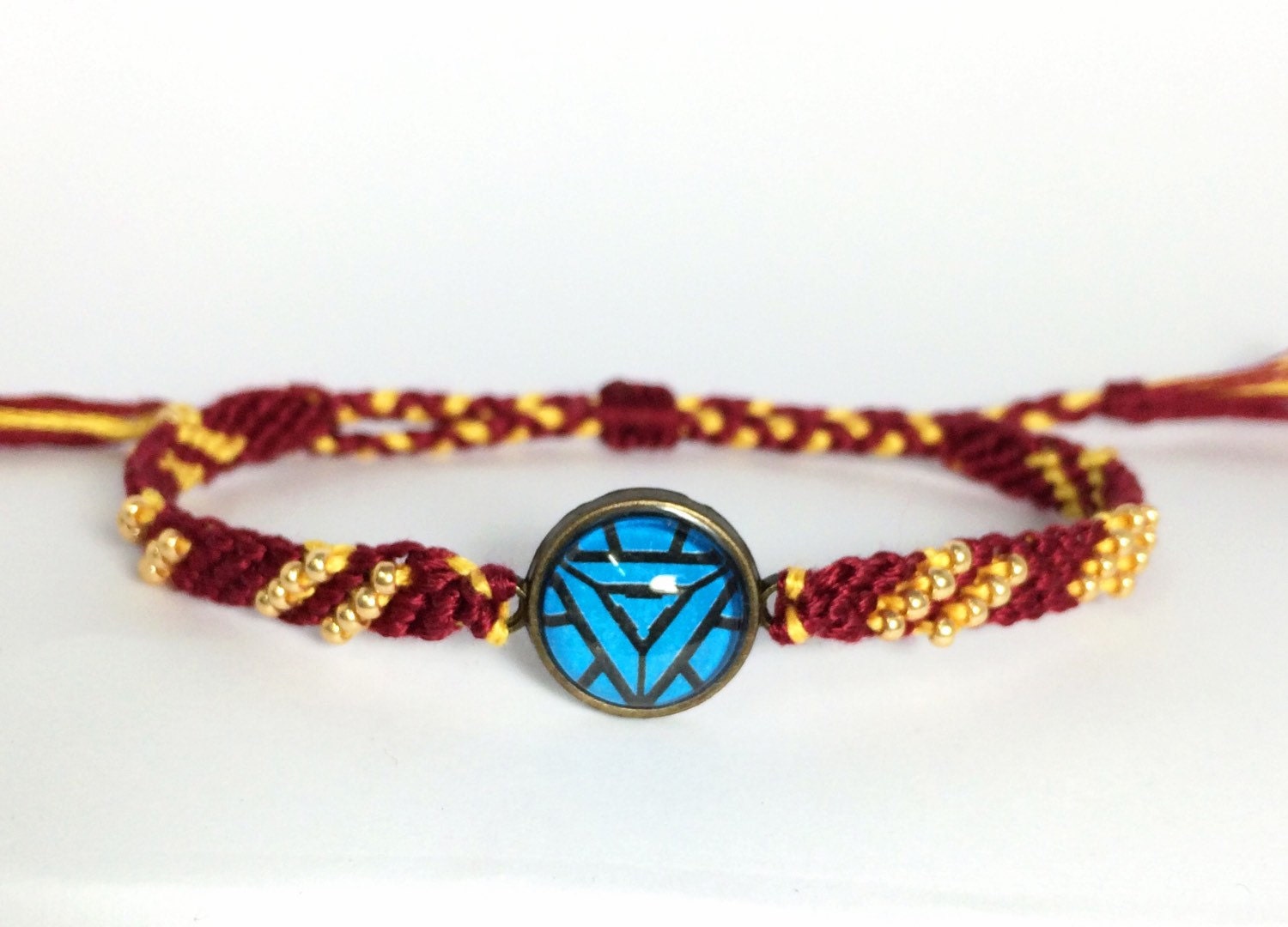 Iron Man Avengers Inspired Friendship Bracelets by WhiteMarbles59