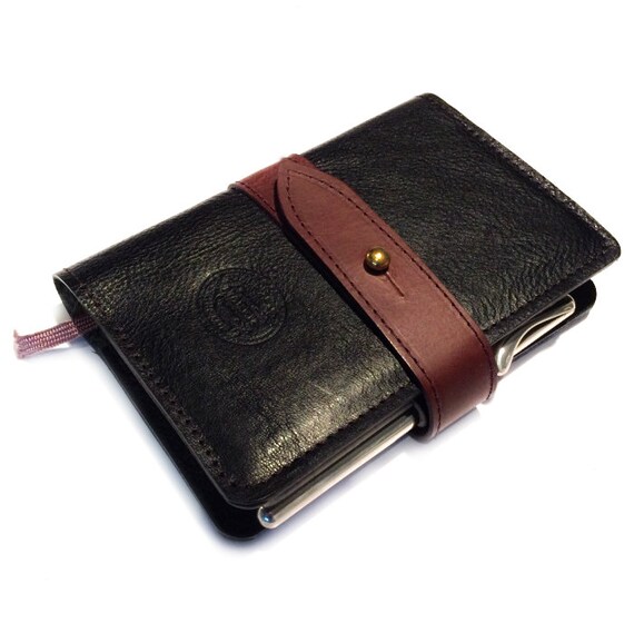 MOLESKINE 3.5 X 5 Leather Journal Cover Hand Made by cookleathers