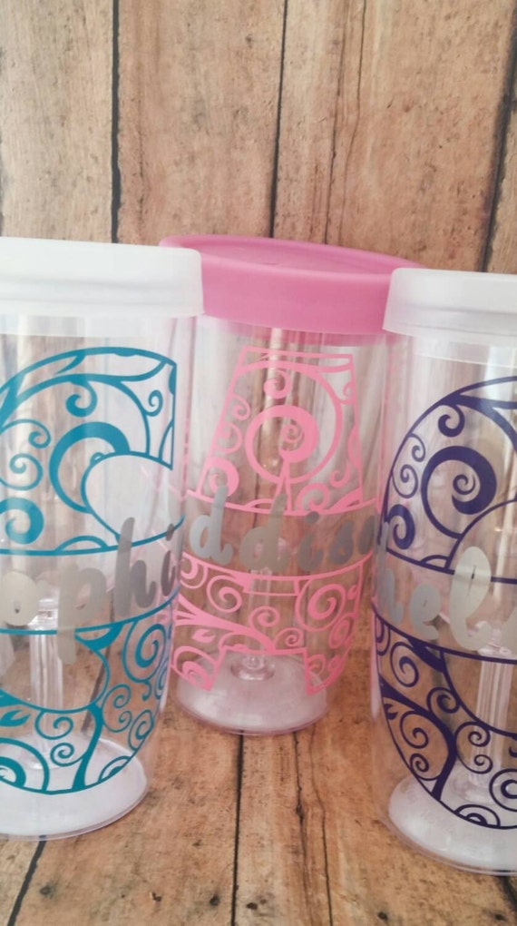 clear wine tumbler with lid