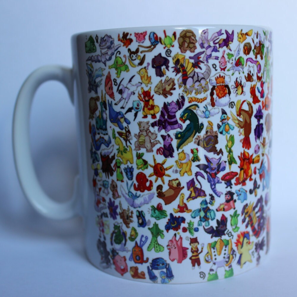 Custom Printed Pokemon characters Mug perfect for a Gift