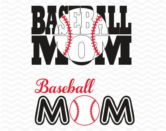 Download Baseball Mom Designs SVG DXF EPS for use in Silhouette Studio