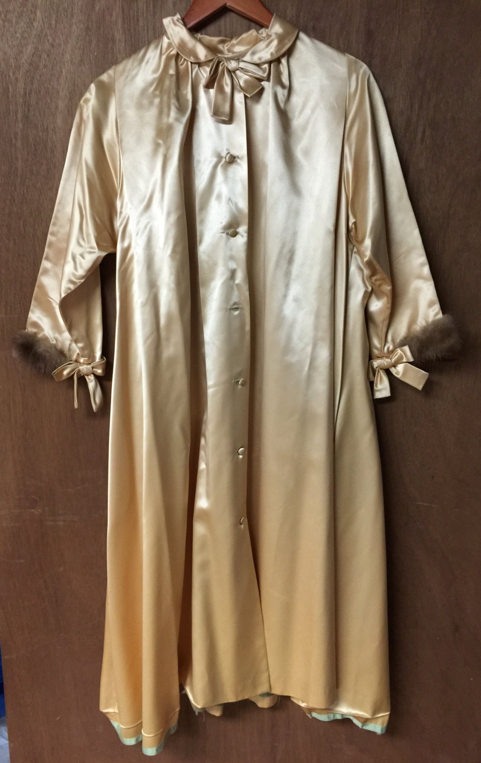 fur gown robe