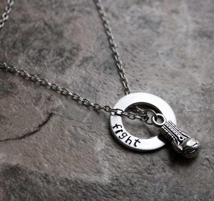 Fight Necklace Boxing Glove Necklace Boxing Jewelry Fighter