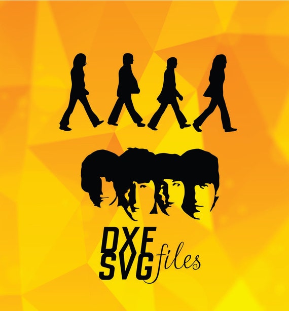 Download 7 The Beatles silhouettes in DXF PNG and SVG files by dxfsvg