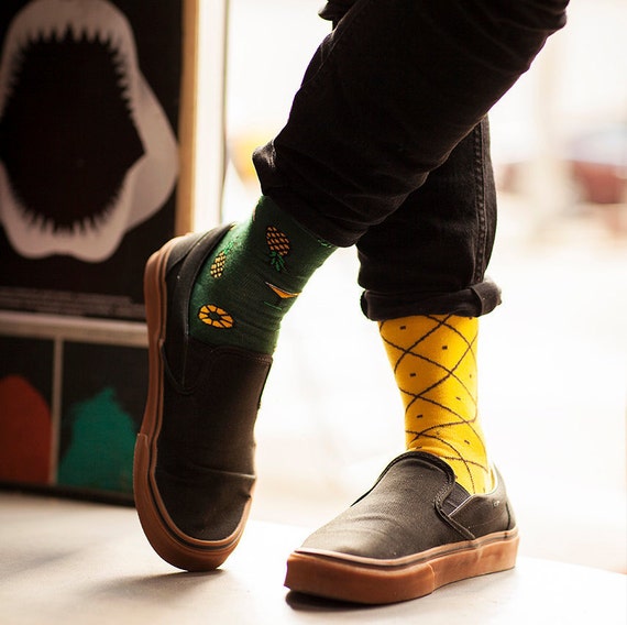Pineapples Socks mens socks casual socks cool socks