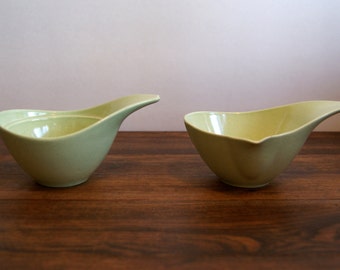 Gorgeous 1950's Monterey Pottery sugar bowl and creamer set