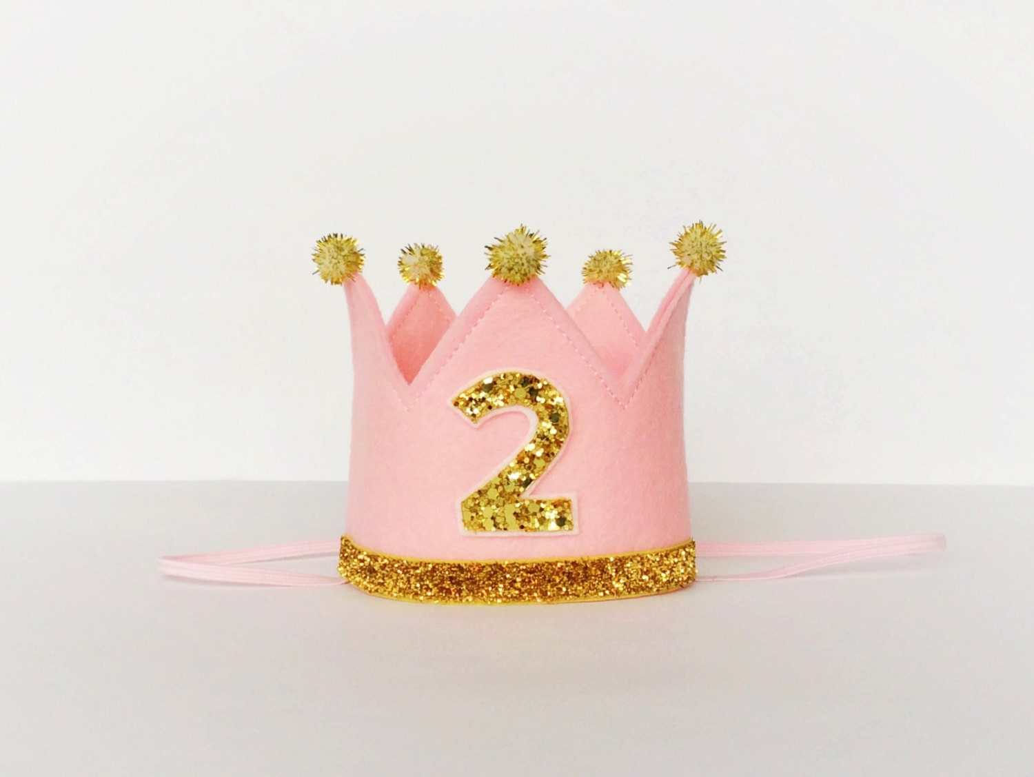 Birthday Crown Felt Glitter Second By Preshtoastcrowns On Etsy