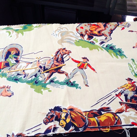 Fabric Rugged Vintage Cowboy Fabric Novelty Fabric Cowboys   Il 570xN.789085801 Csn4 