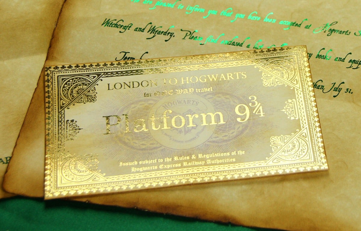 Gorgeous Hogwarts Express Train Ticket  by Platfrm9andThreeQrts