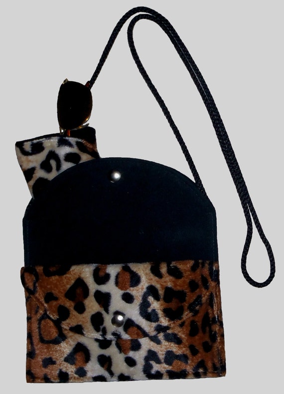 leopard print phone bag