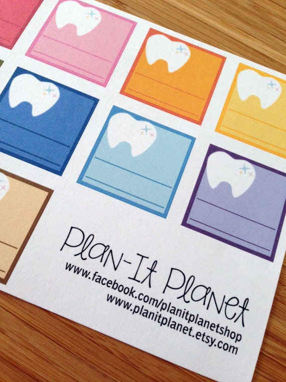 Dental Appointment Reminder Stickers fit Erin by