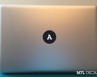 Custom Macbook Monogram Decal / Macbook Pro Sticker