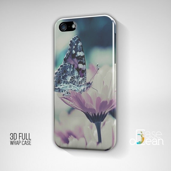 Butterfly Floral phone case iPhone floral case 4/4s by CaseOcean
