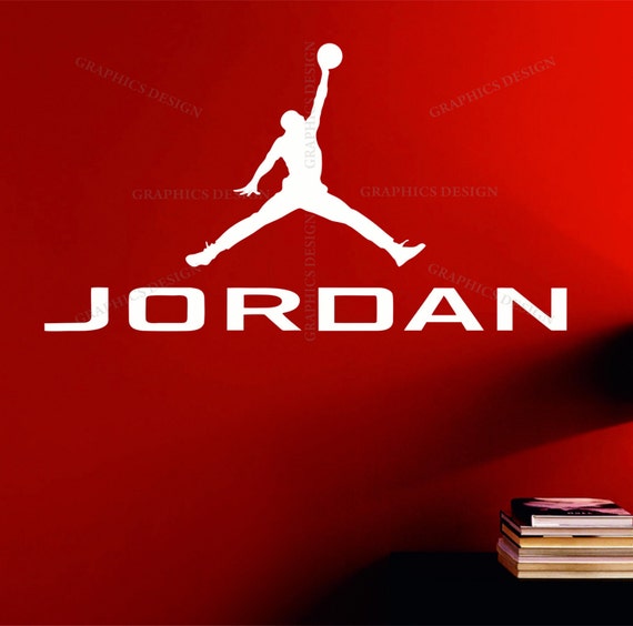 JORDAN LOGO Decorative Vinyl Wall Sticker Decal by StickersDESIGN