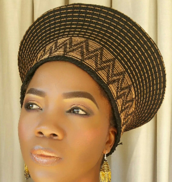 Traditional African hat known as Isicholo by the Zulus.
