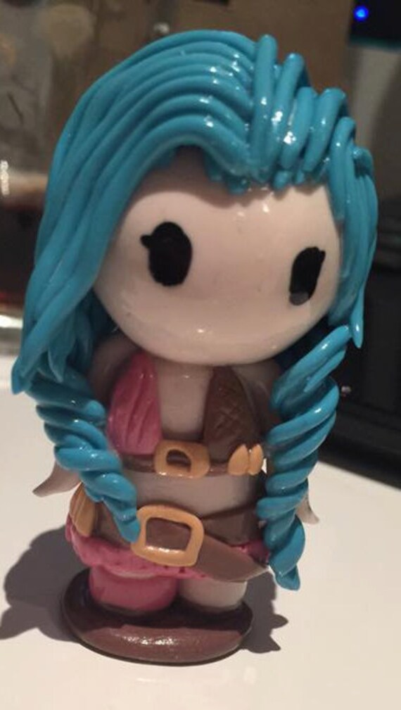 Jinx League of Legends Cake Topper Figurine Collectable by BySuki