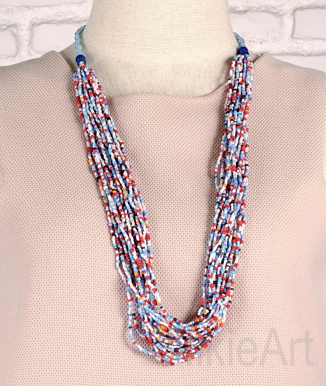 Multi strand beaded necklace Clearance