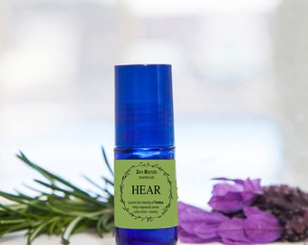 HEAR - Calms Tinnitus Noise. Essential Oils Blended To Reduce Intensity of Ringing in Ears.