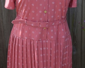 Vintage Size 18 Plus Size 1980s Dress