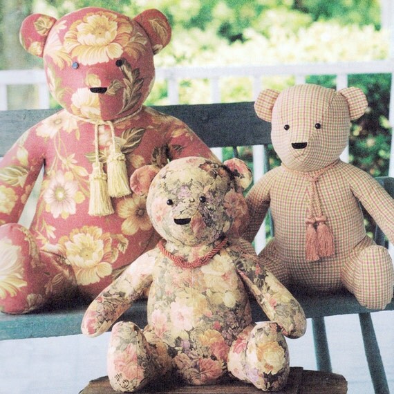 sitting on teddy bear
