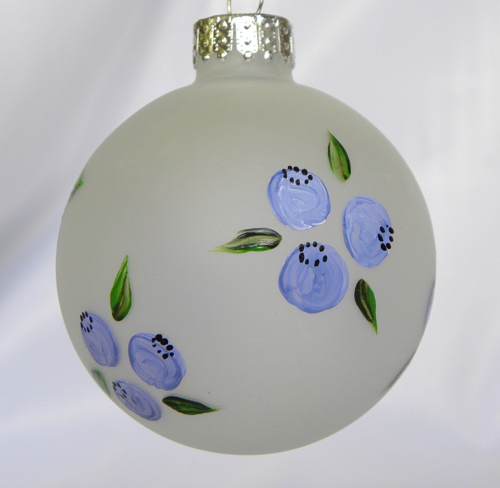 Blueberry Christmas Ornament 
