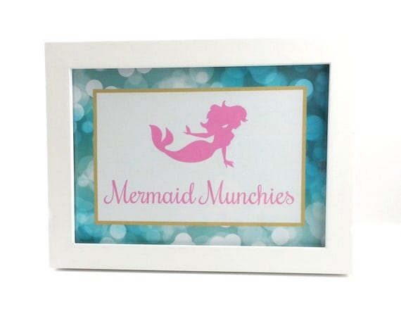 21st mermaid birthday sign Mermaid Sign Mermaid Party Sign Birthday by