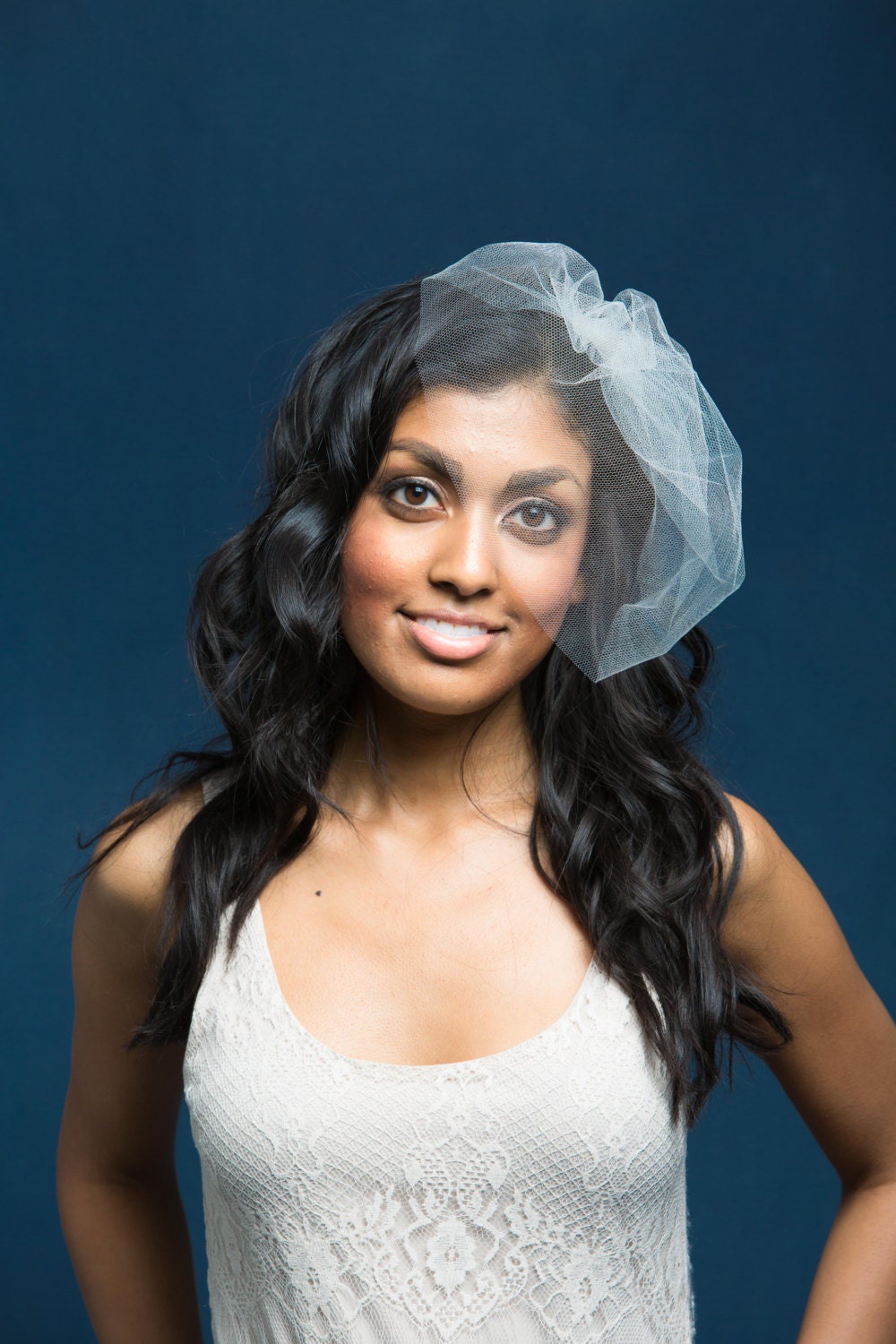 Silk Veil Wedding Veil Blusher Veil Birdcage Veil Silk