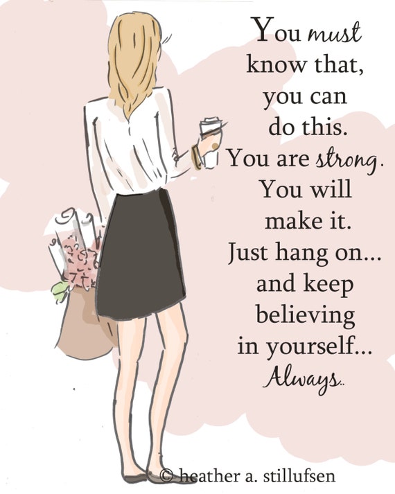 Items similar to Wall Art for Women YOU Are Strong Wall Art Print