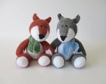 Unique knit fox related items Etsy