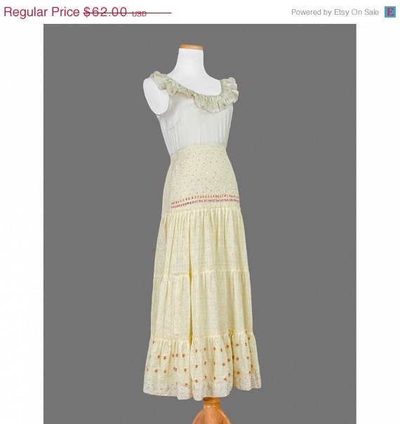 beaded maxi skirt