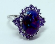 turquoise mojave purple ring popular items