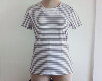 black and white stripped t shirt