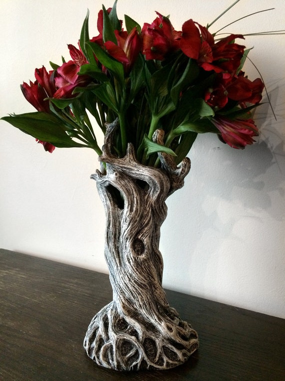 Tree Vase White Finish