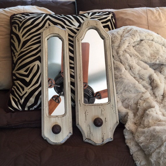 Decorative Wood Wall Mirror Hand Painted by BirdhousesByMichele