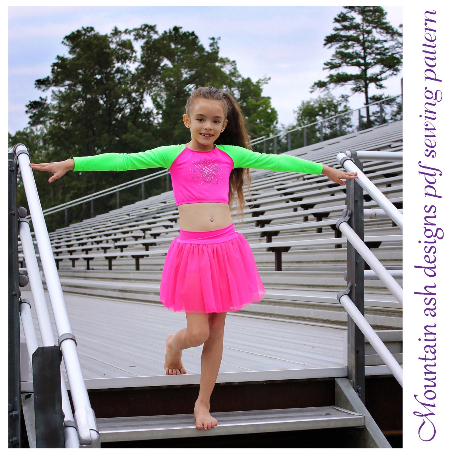 Cheerleading Tops Pattern Cheer 4 girls sizes 214 Crop and