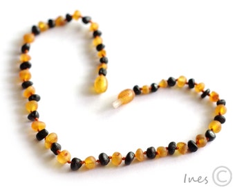 Raw Unpolished Baltic Amber Baby Teething Necklace