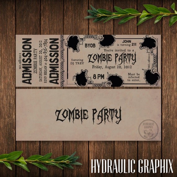 Zombie Invitations Free 9