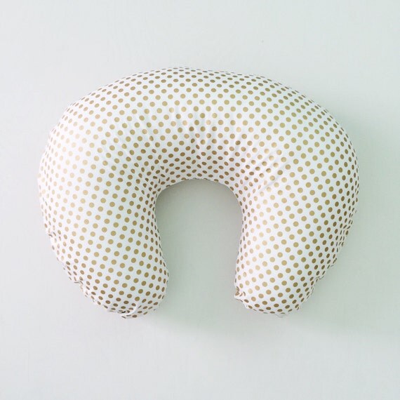 Boppy Cover Metallic Gold Dot. Boppy. Nursing Pillow. by iviebaby