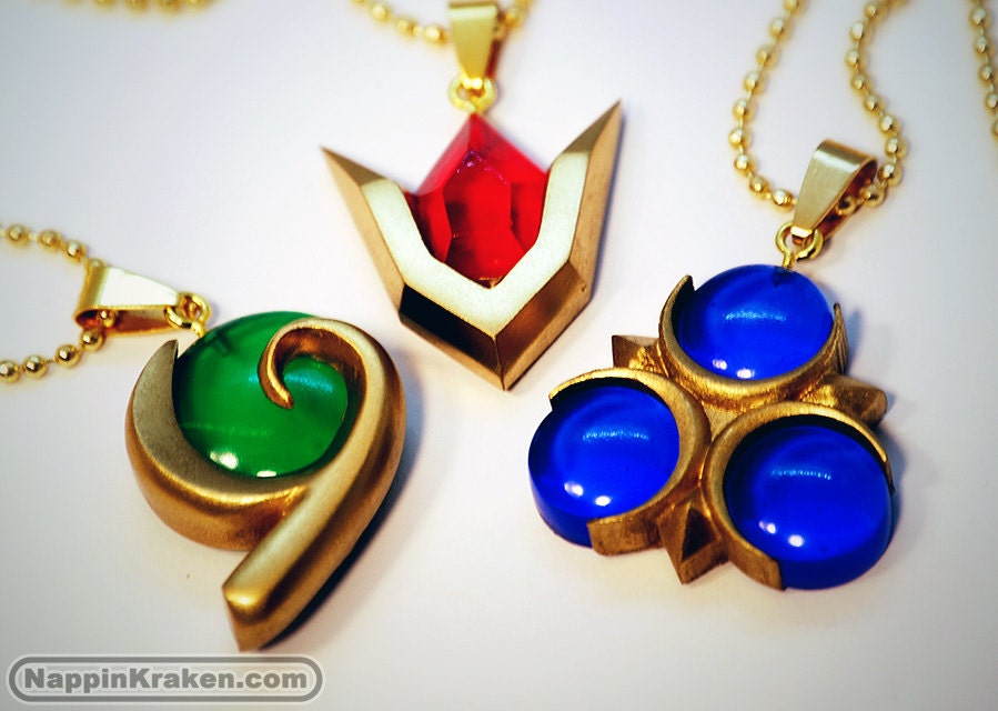 3SET SALE Legend of Zelda Spiritual Stones Set of Charms Ocarina of