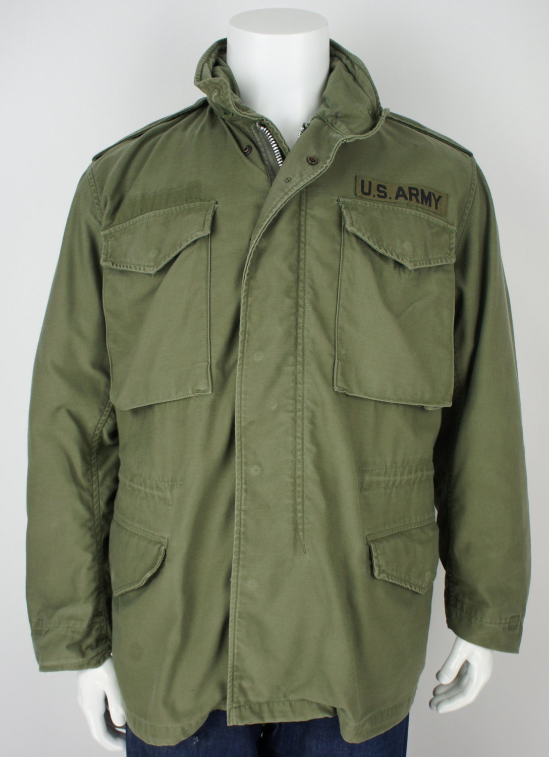 Vintage 1960's US Army M-65 Field Jacket size Small